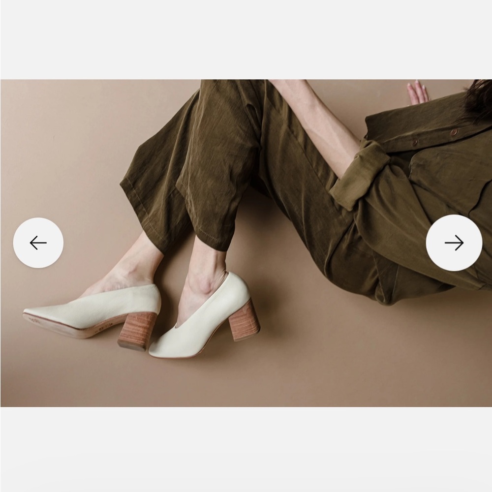 Huma Blanco Salvador Heels in Bone